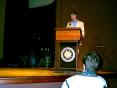 Graham lecturing